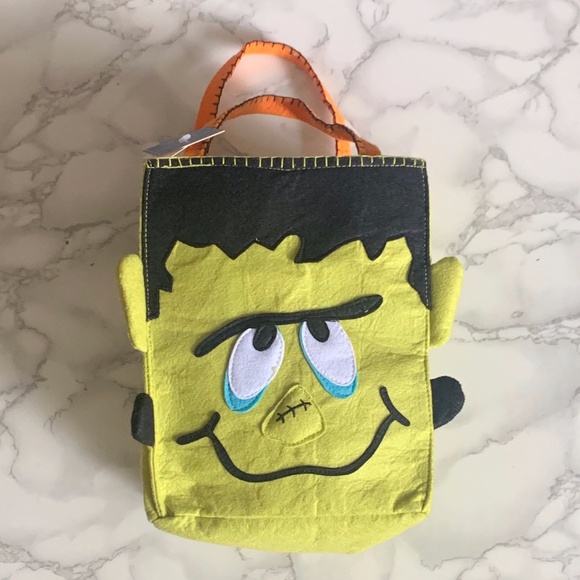 Pottery Barn Frankenstein Halloween Treat Bag NWT - Picture 1 of 5